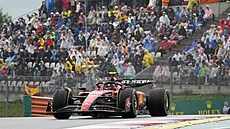 Carlos Sainz bhem sprintu na Velké cen Rakouska