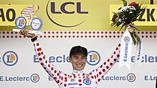 Neilson Powless získal puntíkovaný dres v první etap Tour de France