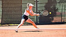 Elika Forejtková na tenisovém turnaji Ex Plze