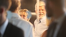 Prezident Petr Pavel na karlovarském festivalu (5. �ervence 2023)