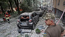 Útok na západoukrajinský Lvov má u devt mrtvých a bezmála 40 zranných. (6. ervence 2023)