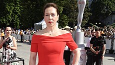 Zuzana Stivínová na ukon�ení MFF KV (Karlovy Vary, 8. �ervence 2023)