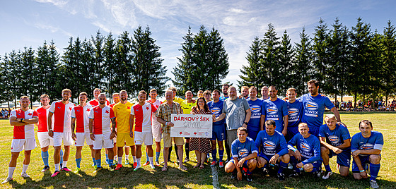 Tým legend Slavie v Borovanech na Písecku