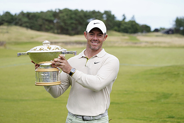 Golfista McIlroy ovládl Scottish Open před domácím MacIntyrem