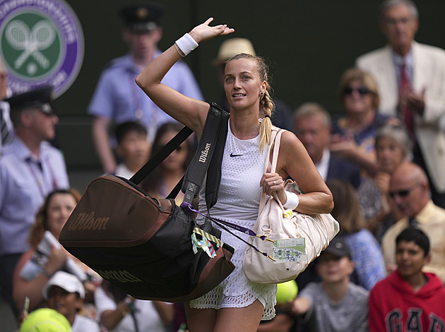 Kvitová v osmifinále Wimbledonu vyhořela, Lehečka kvůli zranění skrečoval