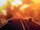 Exploze na Kerském most v íjnu 2022