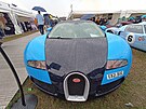 Falené Bugatti Veyron s motorem Audi na festivalu rychlosti v Goodwoodu 2023....