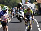 Portugalský cyklista Rui Costa (Intermarché) útoí v 15. etap Tour de France.