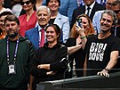 Pohled do lóe Markéty Vondrouové po finále Wimbledonu. Fandili jí teba...