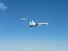 Ruské letouny Su-27 zachycené britskými stíhai nad Baltem