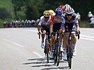Kasper Asgreen vede skupinu uprchlík v desáté etap Tour de France