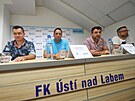 Tisková konference fotbalového Ústí u píleitosti zmny majitele.