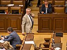 Poslanec Marek Benda na schzi Poslanecké snmovny (11. ervence 2023)