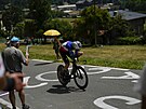 Francouz Rémi Cavagna z Quick-Stepu bhem estnácté etapy Tour de France.