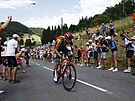 Giulio Ciccone bhem 14. etapy Tour de France.