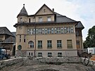 Opravy v Grossmanov vile v Ostrav pokraují. (17. ervence 2023)