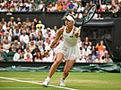 Markéta Vondrouová v semifinále Wimbledonu.