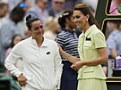 Princezna Kate s Uns Dábirovou, poraenou finalistkou Wimbledonu