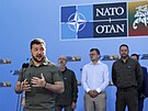 Volodymyr Zelenskyj po píletu na jednání NATO-Ukrajina do Vilniusu....