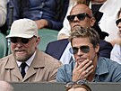 Guy Ritchie a Brad Pitt na finále muské dvouhry ve Wimbledonu (Londýn, 16....