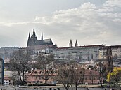 Výhled na Praský hrad. (19. bezna 2020)