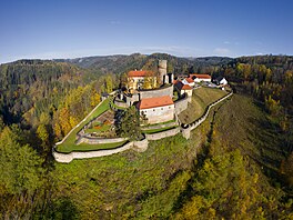 Svojanov. Zícenina gotického hradu se nachází u mstyse Svojanov ve...