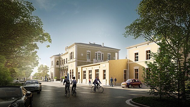 Vizualizace rekonstruovan ndran budovy ve Frantikovch Lznch. Tak by mla vypadat do roku 2025.