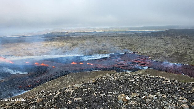 Na Islandu pobl Reykjavku vybouchla sopka. (10. ervence 2023)