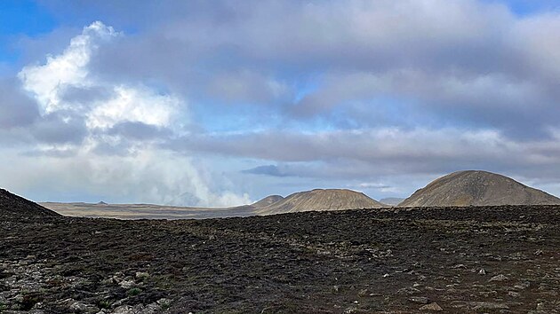 Na Islandu pobl Reykjavku vybouchla sopka. (10. ervence 2023)