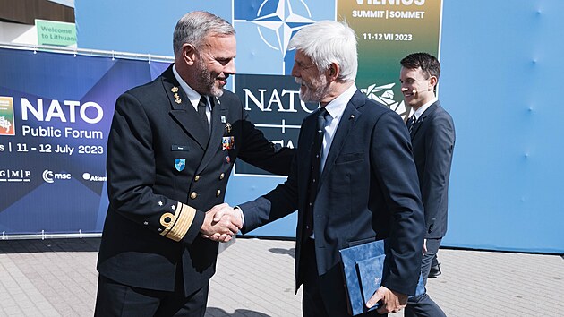 Prezident esk republiky Petr Pavel se astn summitu NATO ve Vilniusu. (11. ervence 2023)