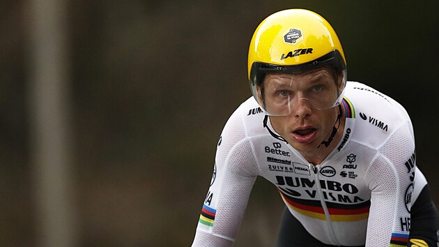 Tony Martin bhem asovky na Tour de France.