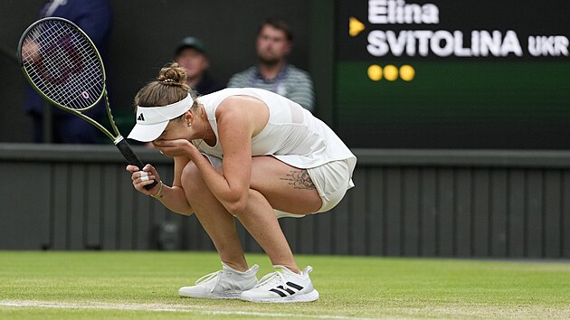 Elina Svitolinov je dojat z postupu do semifinle Wimbledonu.