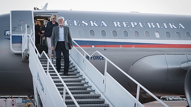 Prezident Petr Pavel piletl do Vilniusu na summit NATO. (11. ervence 2023)