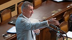 Jednání Poslanecké sněmovny. Na snímku Andrej Babiš. (19. července 2023)