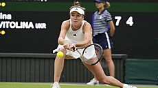 Ukrajinská tenistka Elina Svitolinová ve tvrtfinále Wimbledonu