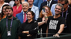 Pohled do lóe Markéty Vondrouové po finále Wimbledonu. Fandili jí teba...