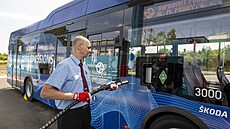 Vodíkový autobus koda HCity cestující v následujících dvou letech poveze na...