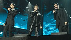 (zleva) Piero Barone, Gianluca Ginoble a Ignazio Boschetto na koncert� jako Il...