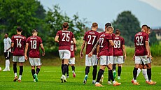 Spar�an�tí fotbalisté v p�ípravném utkání v Rakousku proti �ukari�ky B�lehrad.