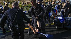Demonstrace v Izraeli proti justi�ní reform� (11. �ervence 2023)
