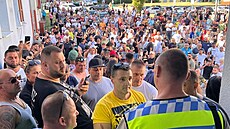Na ervencové demonstraci v Krupce na Teplicku zaznívala i protiukrajinská a...