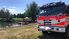 Sedmasedmdesátiletý muž utonul ve Stříbrném jezeře v Opavě. (18. července 2023)