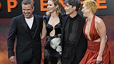 Matt Damon, Emily Bluntová, Cillian Murphy a Florence Pughová na londýnské...