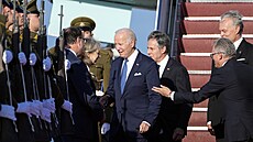 Americký prezident Joe Biden dorazil na summit NATO ve Vilniusu. (10. ervence...