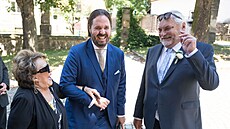 Ji�ina Bohdalová, Marek Ciccotti a Pavel Sk�ípal (Praha, 8. �ervence 2023)