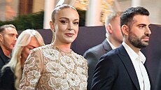 Lindsay Lohanová a Bader Shammas (New York, 9. listopadu 2022)