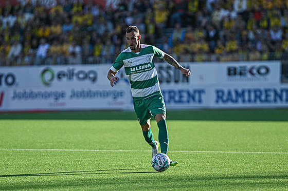 Mat�j Hyb� v utkání proti Bodö.