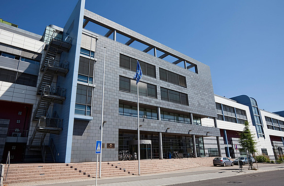 Budova Eurostatu ve tvrti Kirchberg Plateau v Lucemburku (12. srpna 2012)
