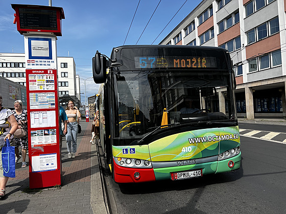 Problémový spoj. Od 31. ervence bude trolejbusová linka íslo 57 jezdit pouze...