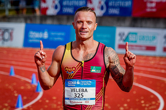Jan Veleba ovládl muskou kategorii sprintu na 100 metr na mistrovství eské...